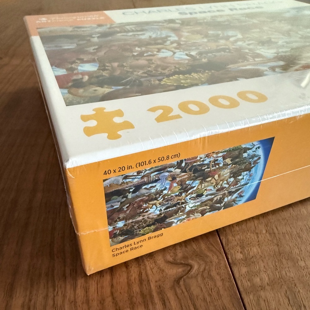 Pomegranate “Space Race” 2000 Piece Puzzle by‎ Charles Lynn Bragg New Sealed Box - Picture 4 of 5